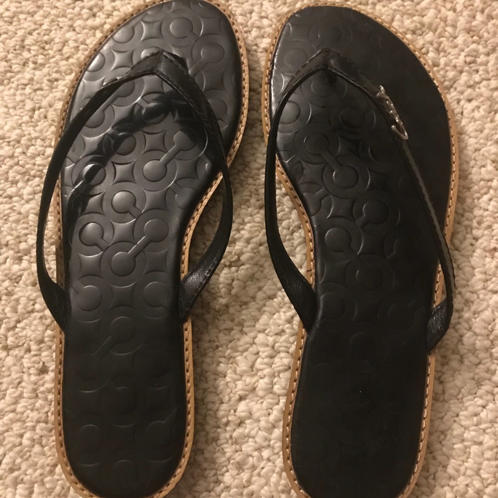 Coach women leather sandal